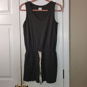 Gray  soft short Romper Sz S NWOT